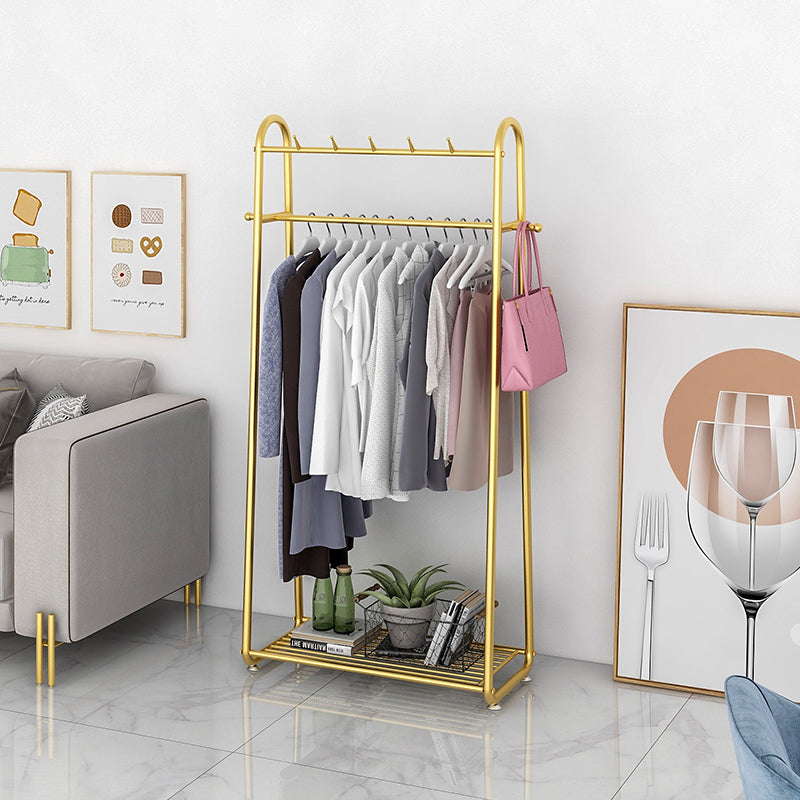 Perchero de suelo minimalista moderno con soporte de pasillo de metal para el hogar