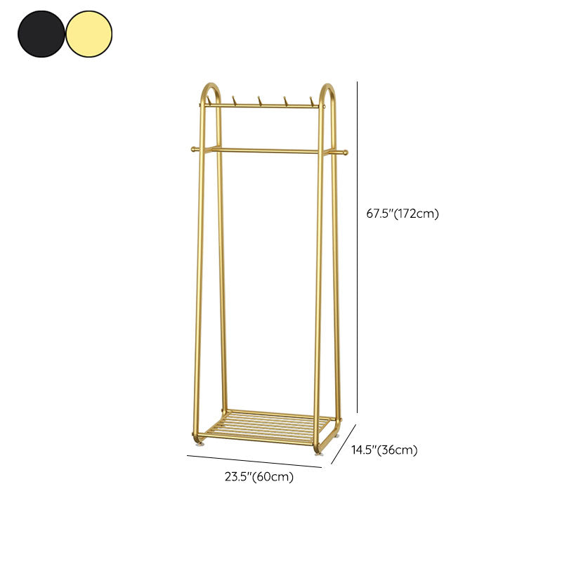 Perchero de suelo minimalista moderno con soporte de pasillo de metal para el hogar