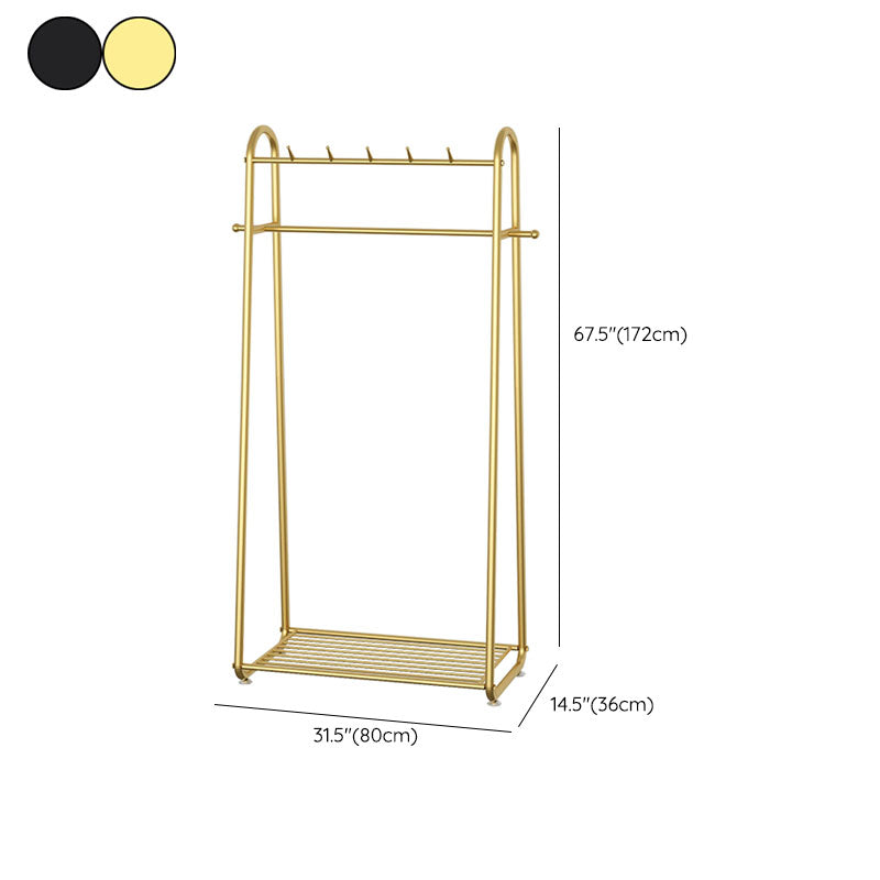 Perchero de suelo minimalista moderno con soporte de pasillo de metal para el hogar