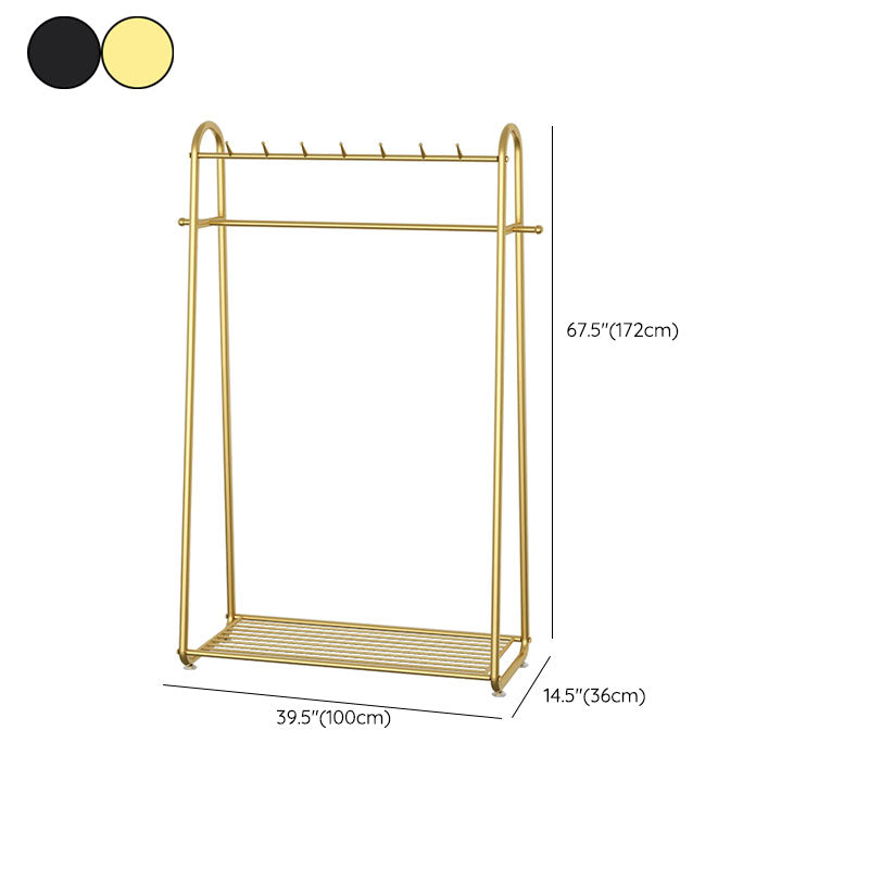 Perchero de suelo minimalista moderno con soporte de pasillo de metal para el hogar