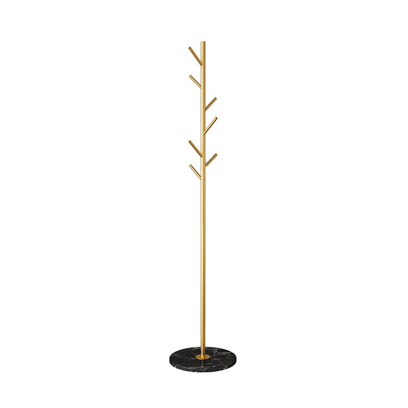 Perchero de metal para el suelo del hogar, minimalista, moderno, con árbol de entrada