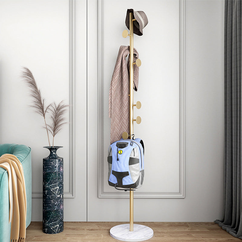 Perchero de metal para el suelo del hogar, minimalista, moderno, con árbol de entrada