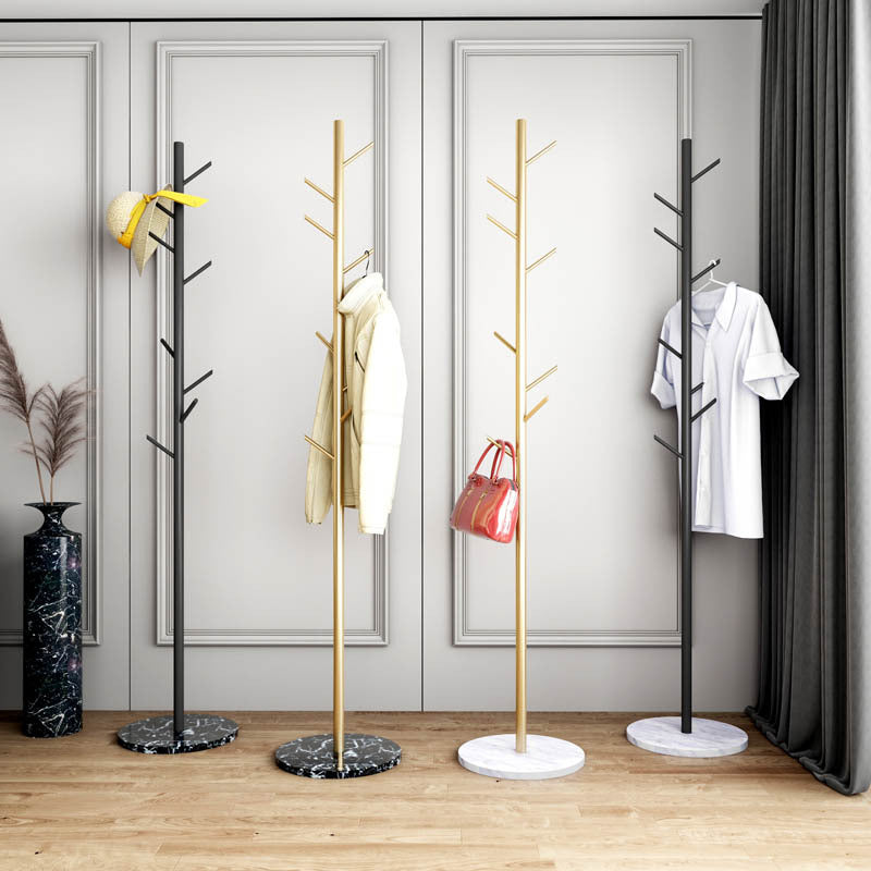 Perchero de metal para el suelo del hogar, minimalista, moderno, con árbol de entrada