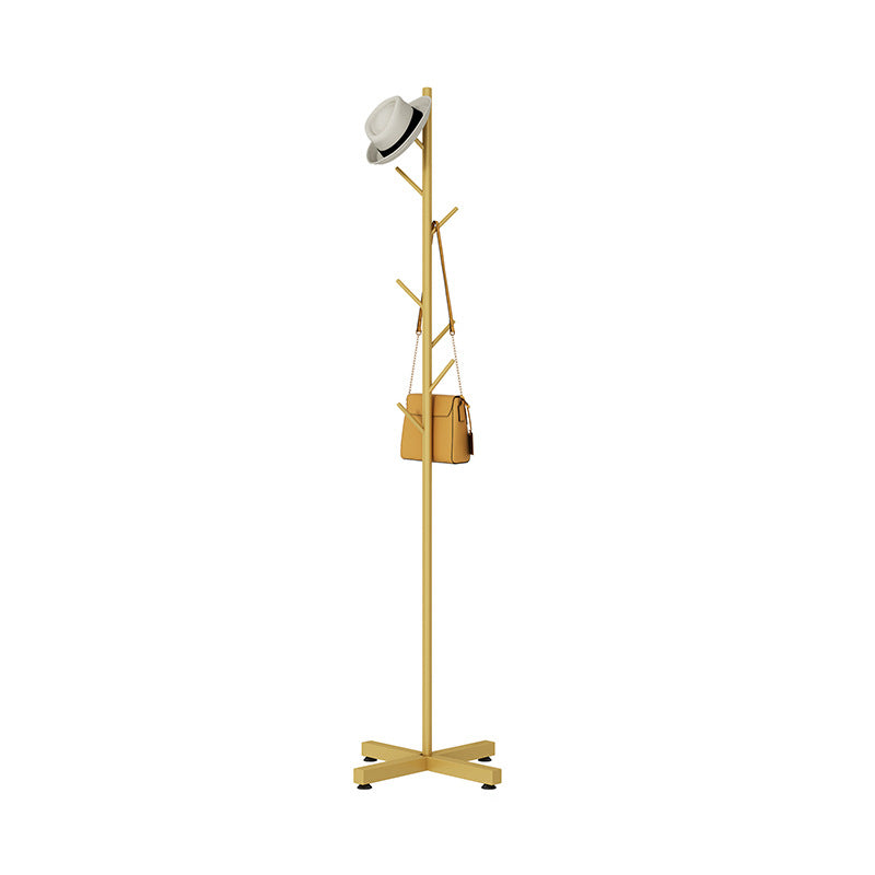 Perchero de metal para el suelo del hogar, minimalista, moderno, con árbol de entrada