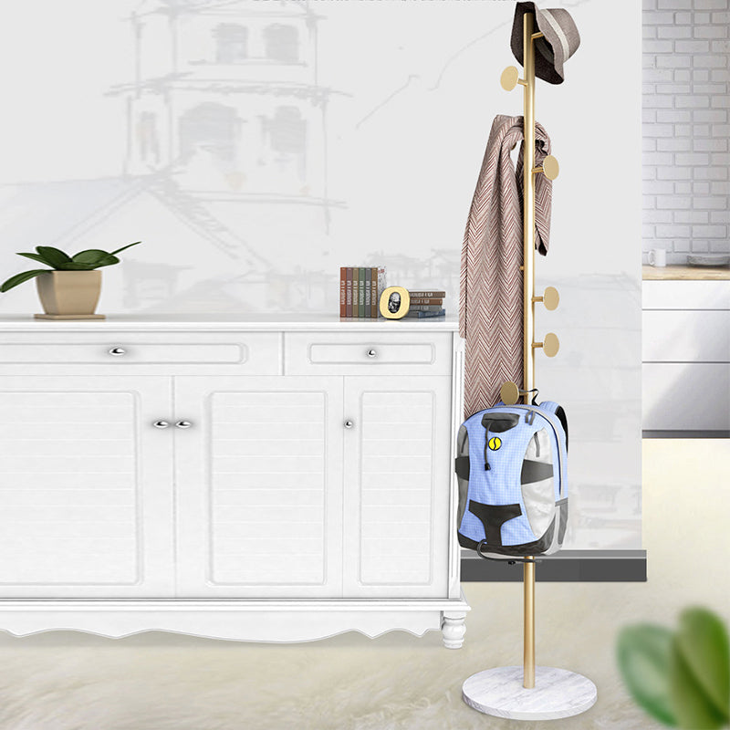 Perchero de metal para el suelo del hogar, minimalista, moderno, con árbol de entrada