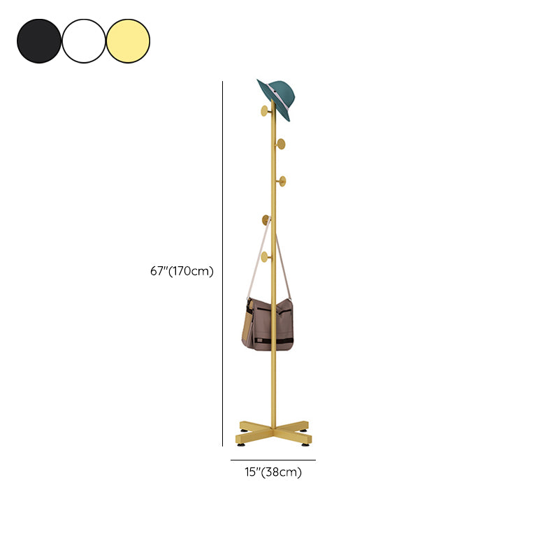 Perchero de metal para el suelo del hogar, minimalista, moderno, con árbol de entrada