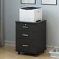 Industrial Cabinet Wood Locking Drawers and Storage Filing Cabinet with Wheels Black 1 Clearhalo 'Filing Cabinets' 'filling_cabinets' 'furn' 'furn_filling_cabinets' 'Furniture' 'Office Furniture' 6704239