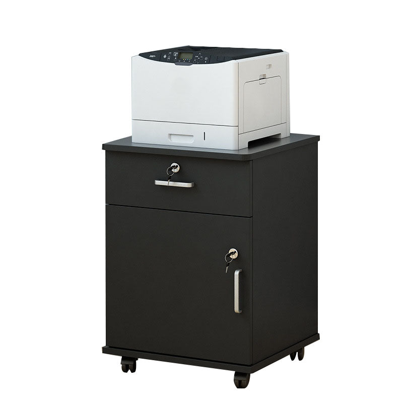 Industrial Cabinet Wood Locking Drawers and Storage Filing Cabinet with Wheels Clearhalo 'Filing Cabinets' 'filling_cabinets' 'furn' 'furn_filling_cabinets' 'Furniture' 'Office Furniture' 6704240