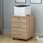 Industrial Cabinet Wood Locking Drawers and Storage Filing Cabinet with Wheels Wood 1 Clearhalo 'Filing Cabinets' 'filling_cabinets' 'furn' 'furn_filling_cabinets' 'Furniture' 'Office Furniture' 6704244