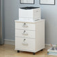 Industrial Cabinet Wood Locking Drawers and Storage Filing Cabinet with Wheels White 3 Clearhalo 'Filing Cabinets' 'filling_cabinets' 'furn' 'furn_filling_cabinets' 'Furniture' 'Office Furniture' 6704247