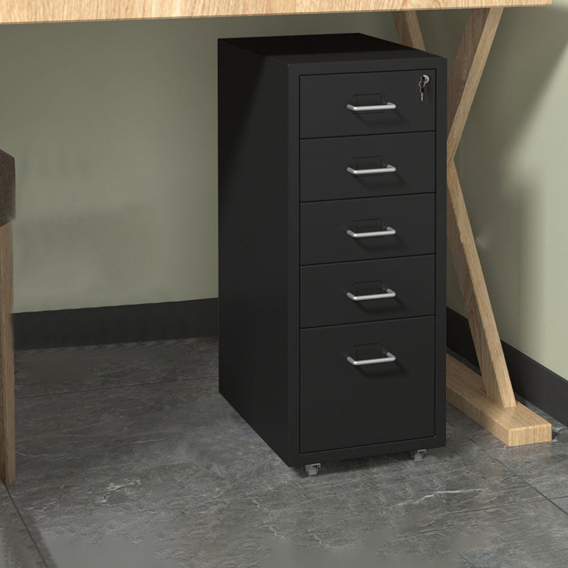 Gabinetto del file Home Office moderno mobile in metallo a colori solidi su Castori