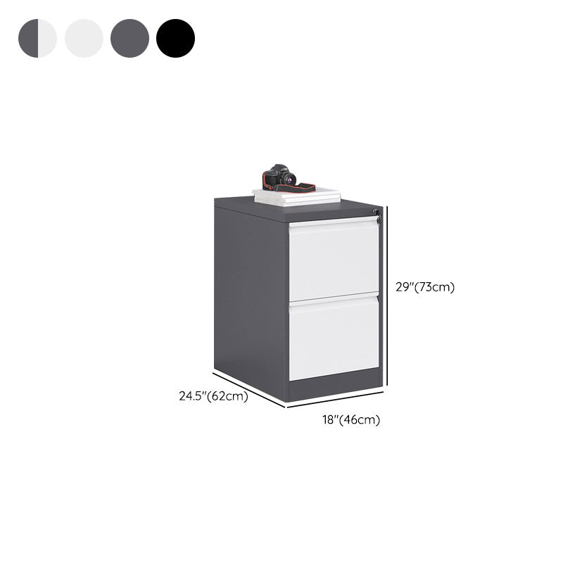 Babyet moderno de archivo puro en color de metal de metal para la oficina en casa