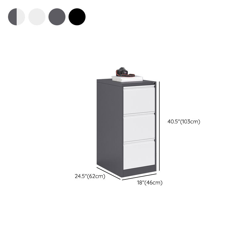 Babyet moderno de archivo puro en color de metal de metal para la oficina en casa