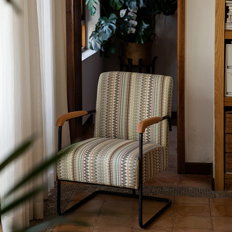 Arms Included Chair with wooden handrail 32.67" Wide Armchair for Living Room Clearhalo 'Accent Chairs' 'accent_chairs' 'Chairs & Seating' 'furn' 'furn_accent_chairs' 'Furniture' 'Living Room Furniture' 6704318