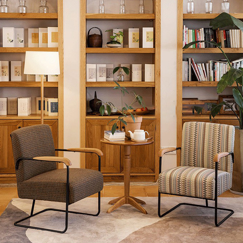 Arms Included Chair with wooden handrail 32.67" Wide Armchair for Living Room Clearhalo 'Accent Chairs' 'accent_chairs' 'Chairs & Seating' 'furn' 'furn_accent_chairs' 'Furniture' 'Living Room Furniture' 6704339