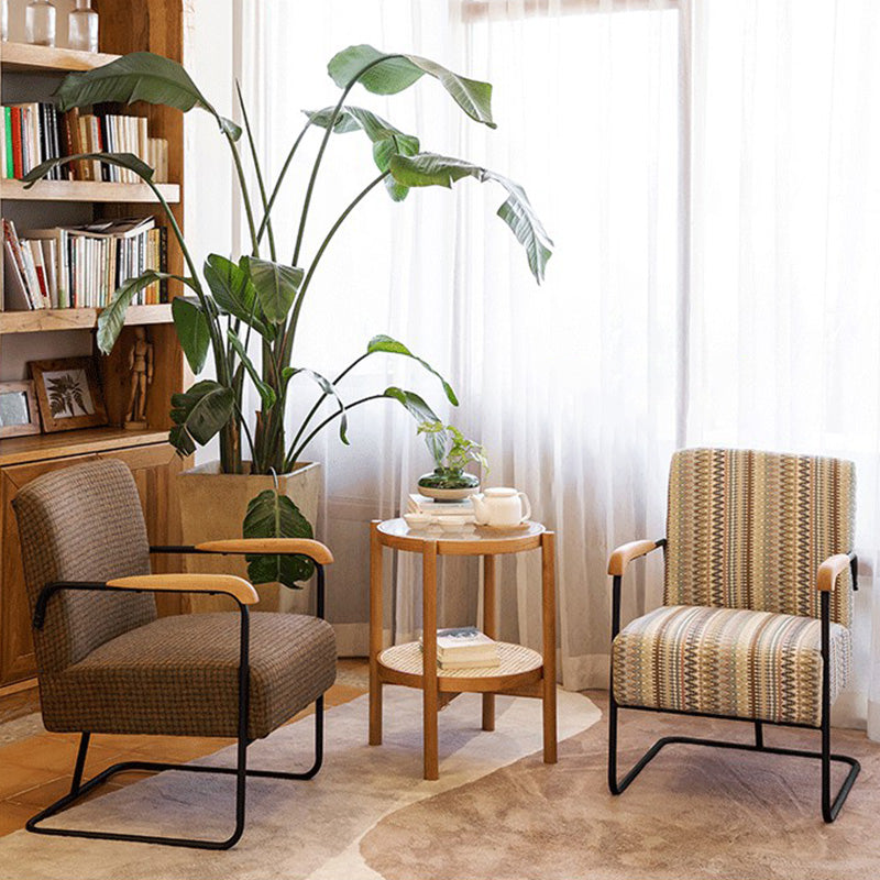 Arms Included Chair with wooden handrail 32.67" Wide Armchair for Living Room Clearhalo 'Accent Chairs' 'accent_chairs' 'Chairs & Seating' 'furn' 'furn_accent_chairs' 'Furniture' 'Living Room Furniture' 6704340