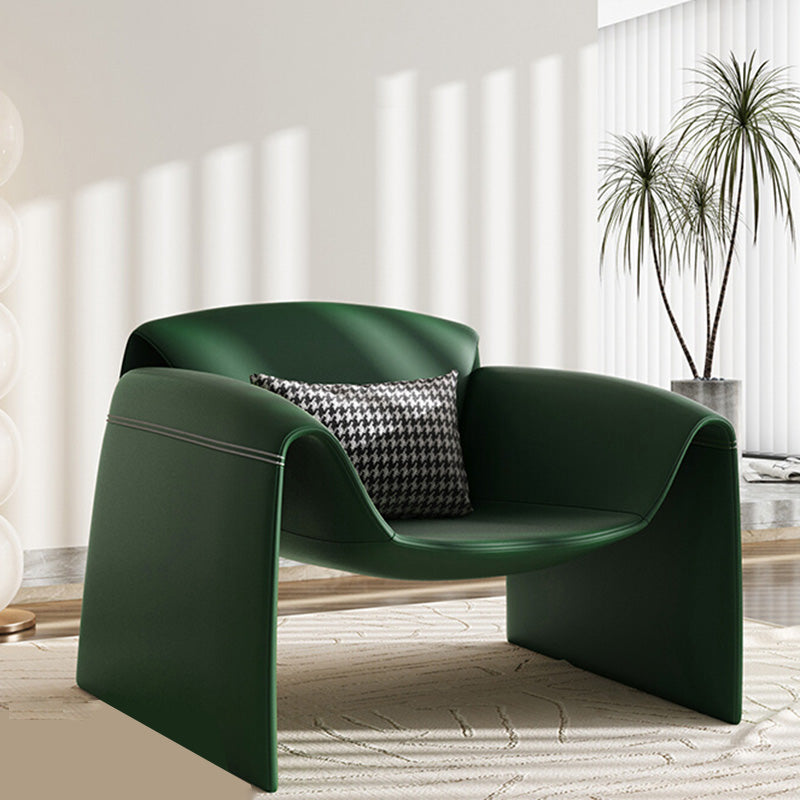 37.4" Wide Faux Leather Armchair Arms Included Chair for Living Room Clearhalo 'Accent Chairs' 'accent_chairs' 'Chairs & Seating' 'furn' 'furn_accent_chairs' 'Furniture' 'Living Room Furniture' 6704383