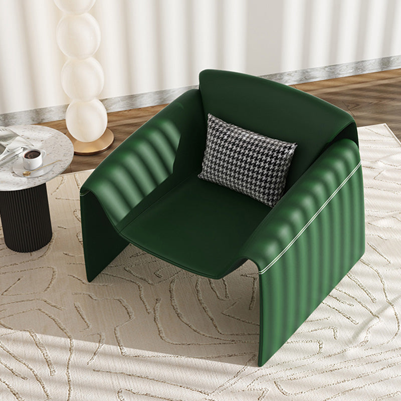 37.4" Wide Faux Leather Armchair Arms Included Chair for Living Room Clearhalo 'Accent Chairs' 'accent_chairs' 'Chairs & Seating' 'furn' 'furn_accent_chairs' 'Furniture' 'Living Room Furniture' 6704385