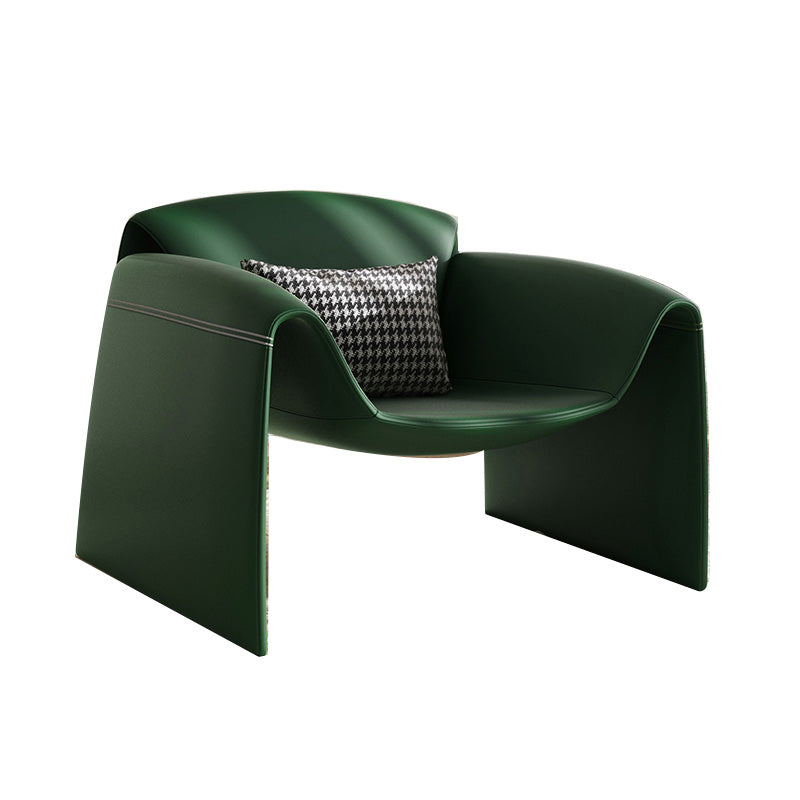 37.4" Wide Faux Leather Armchair Arms Included Chair for Living Room Clearhalo 'Accent Chairs' 'accent_chairs' 'Chairs & Seating' 'furn' 'furn_accent_chairs' 'Furniture' 'Living Room Furniture' 6704391