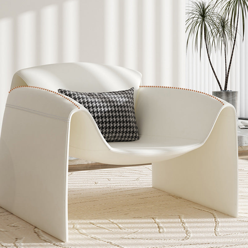 37.4" Wide Faux Leather Armchair Arms Included Chair for Living Room Clearhalo 'Accent Chairs' 'accent_chairs' 'Chairs & Seating' 'furn' 'furn_accent_chairs' 'Furniture' 'Living Room Furniture' 6704394