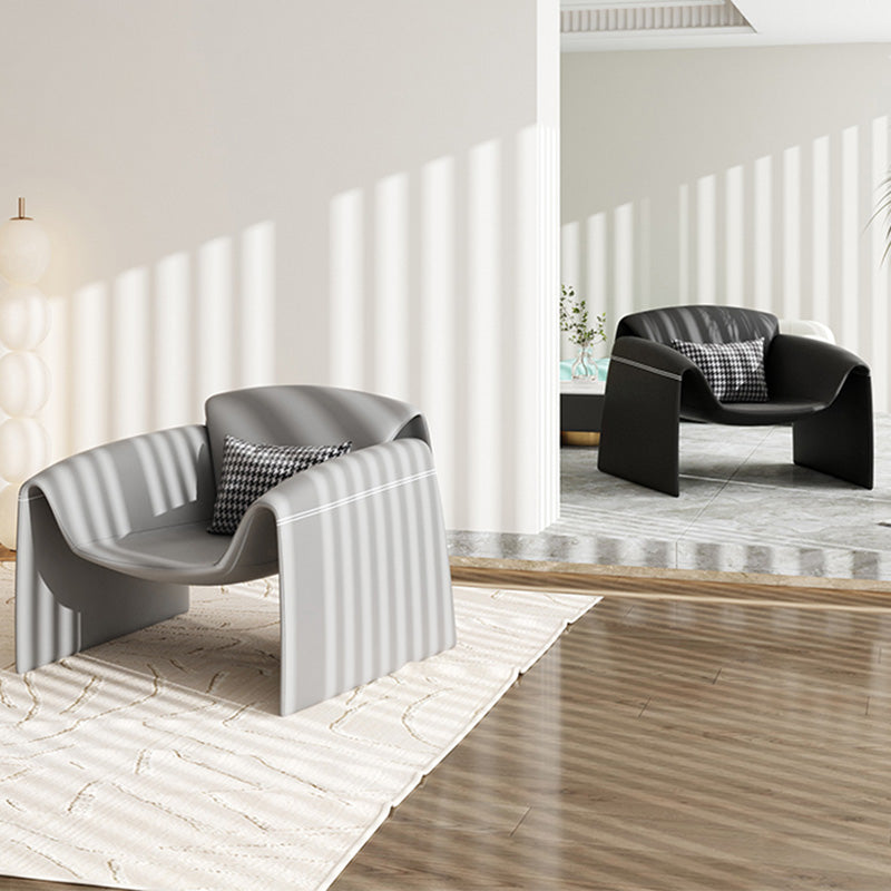 37.4" Wide Faux Leather Armchair Arms Included Chair for Living Room Clearhalo 'Accent Chairs' 'accent_chairs' 'Chairs & Seating' 'furn' 'furn_accent_chairs' 'Furniture' 'Living Room Furniture' 6704403