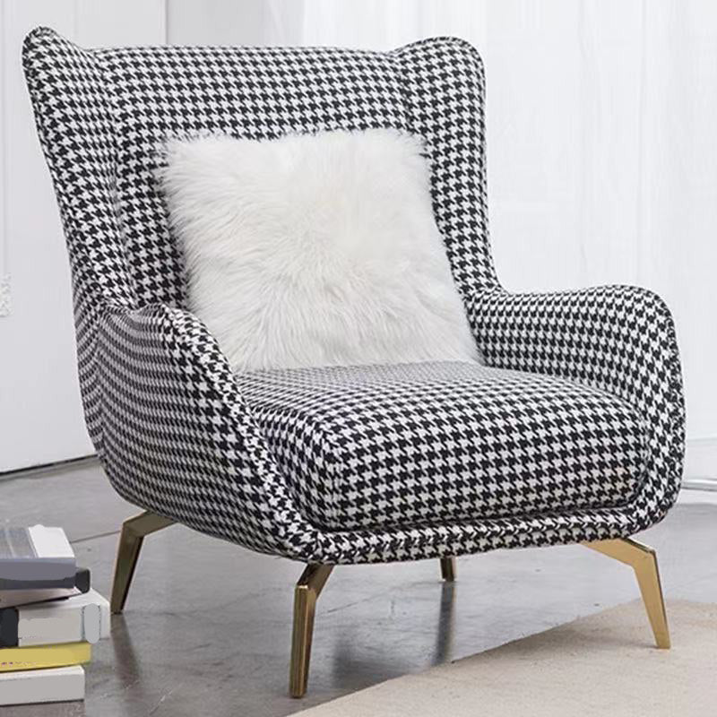 28.34" Wide Faux Leather Armchair Arms Included Chair with Pillow Back Clearhalo 'Accent Chairs' 'accent_chairs' 'Chairs & Seating' 'furn' 'furn_accent_chairs' 'Furniture' 'Living Room Furniture' 6704415