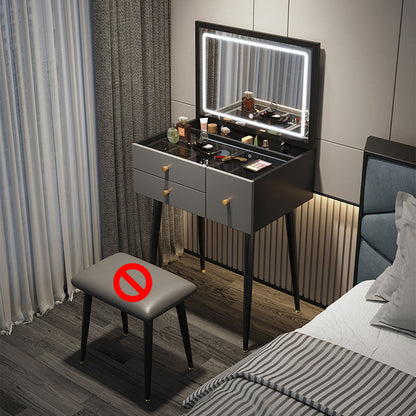 Tavolo da toeletta da toeletta per vanità a specchio contemporaneo a specchio