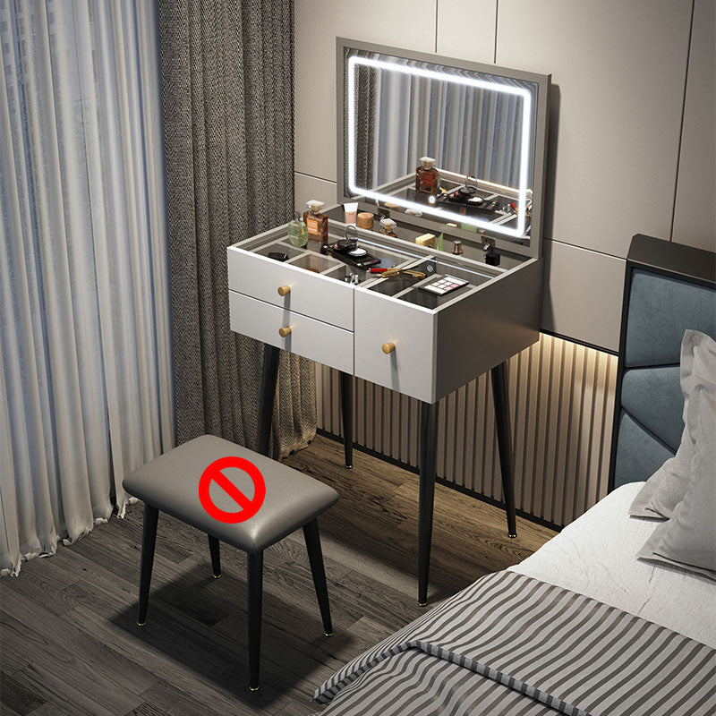 Tavolo da toeletta da toeletta per vanità a specchio contemporaneo a specchio