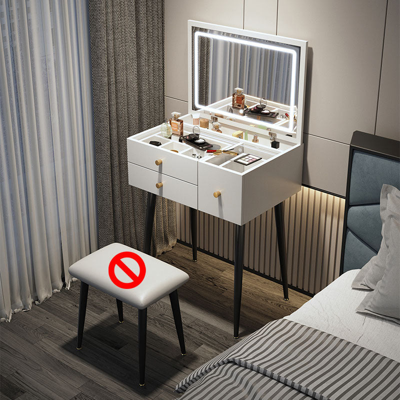 Tavolo da toeletta da toeletta per vanità a specchio contemporaneo a specchio