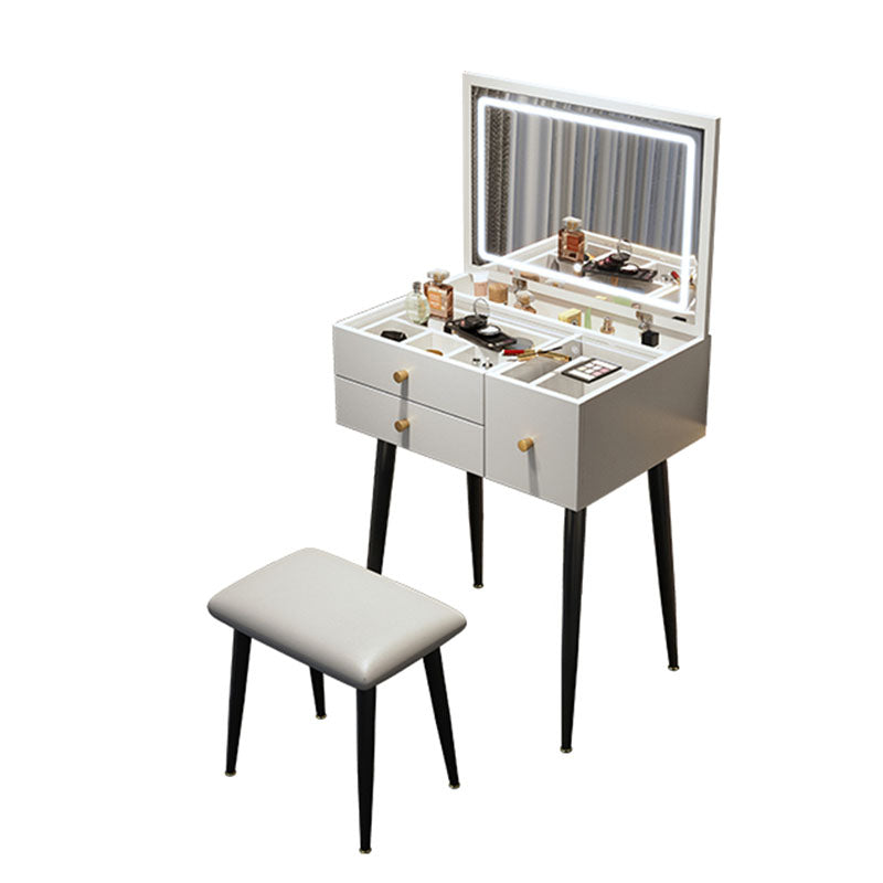 Tavolo da toeletta da toeletta per vanità a specchio contemporaneo a specchio