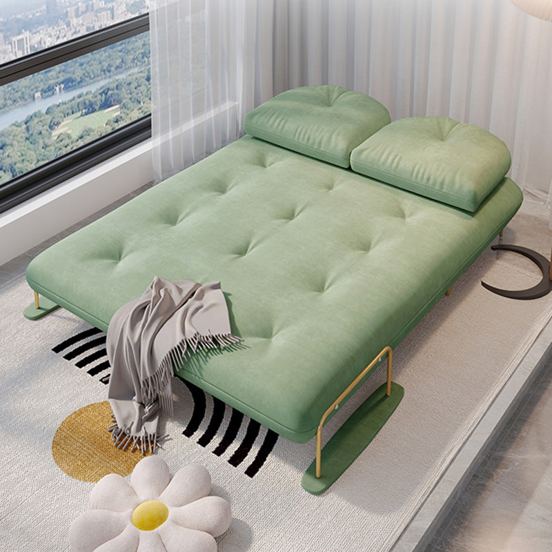 Luxurious Full/Queen Convertible Sofa Tufted Upholstery Sofa Bed Clearhalo 'furn' 'furn_futons' 'Furniture' 'Futons & Daybeds' 'Futons' 'Living Room Furniture' 6704714