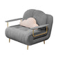 Luxurious Full/Queen Convertible Sofa Tufted Upholstery Sofa Bed 19"L x 19"W x 22"H Gray Clearhalo 'furn' 'furn_futons' 'Furniture' 'Futons & Daybeds' 'Futons' 'Living Room Furniture' 6704715