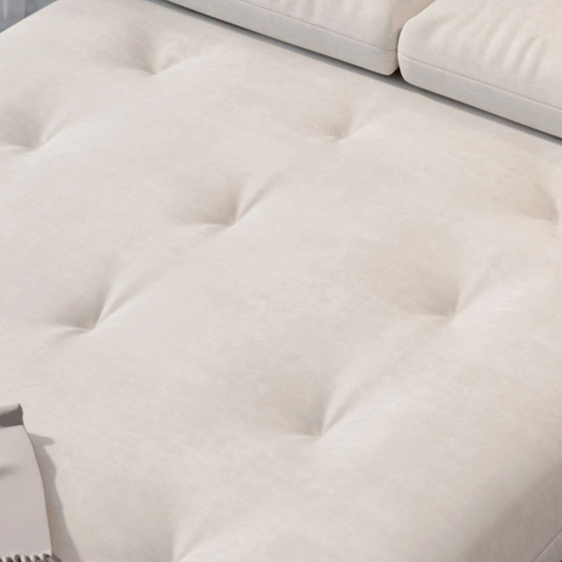 Luxurious Full/Queen Convertible Sofa Tufted Upholstery Sofa Bed Clearhalo 'furn' 'furn_futons' 'Furniture' 'Futons & Daybeds' 'Futons' 'Living Room Furniture' 6704723