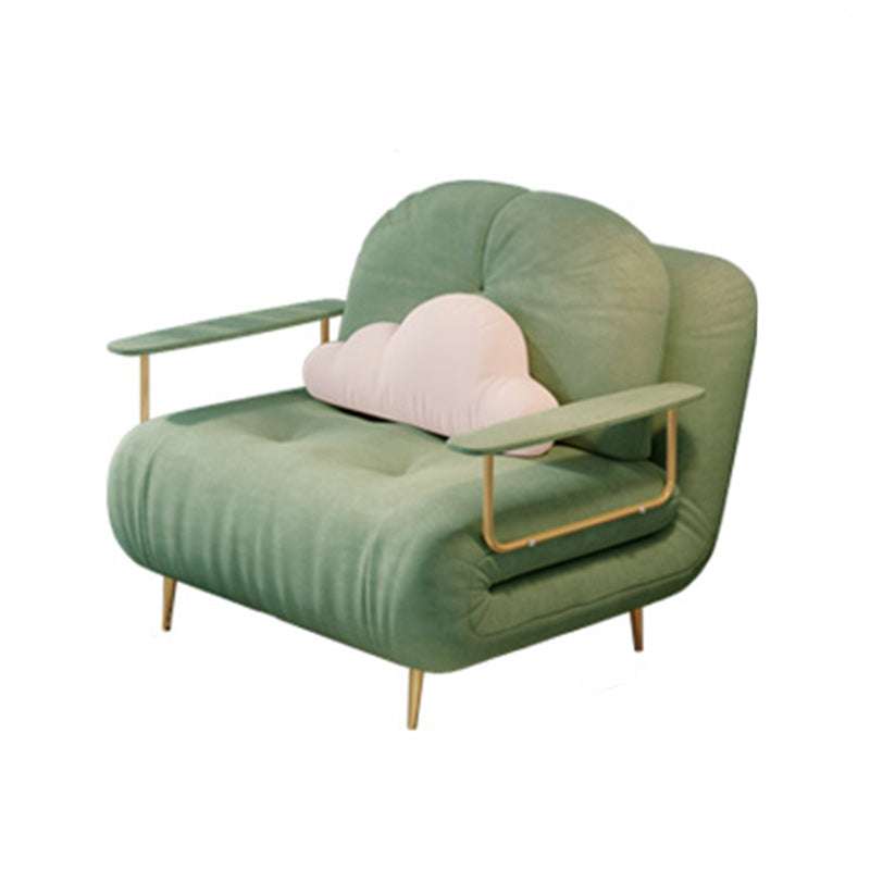 Luxurious Full/Queen Convertible Sofa Tufted Upholstery Sofa Bed 19"L x 19"W x 22"H Green Clearhalo 'furn' 'furn_futons' 'Furniture' 'Futons & Daybeds' 'Futons' 'Living Room Furniture' 6704726