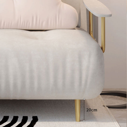 Luxurious Full/Queen Convertible Sofa Tufted Upholstery Sofa Bed Clearhalo 'furn' 'furn_futons' 'Furniture' 'Futons & Daybeds' 'Futons' 'Living Room Furniture' 6704728