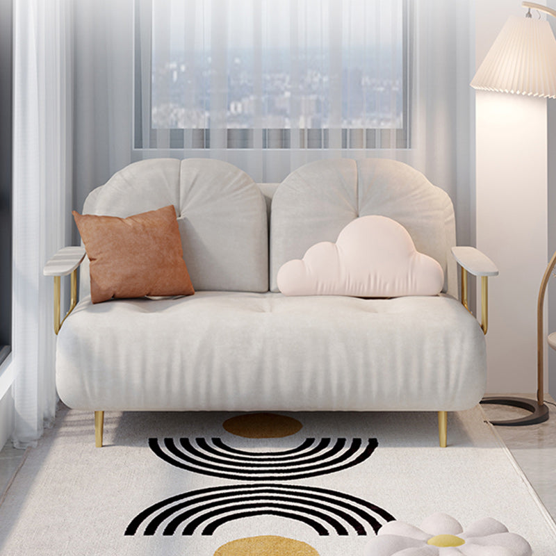 房状のグラムコンバーチブルソファフル/クイーンサイズの布張りのラブシート2羽の枕と