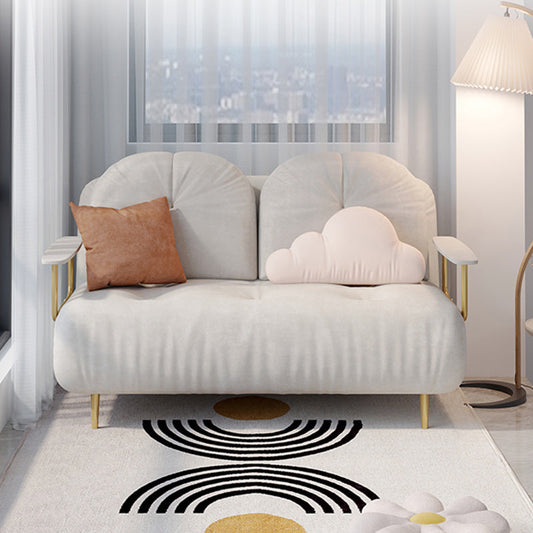 房状のグラムコンバーチブルソファフル/クイーンサイズの布張りのラブシート2羽の枕と