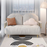 房状のグラムコンバーチブルソファフル/クイーンサイズの布張りのラブシート2羽の枕と