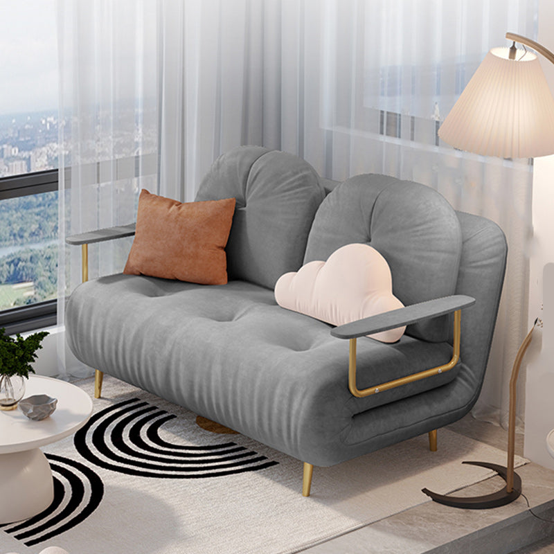 房状のグラムコンバーチブルソファフル/クイーンサイズの布張りのラブシート2羽の枕と