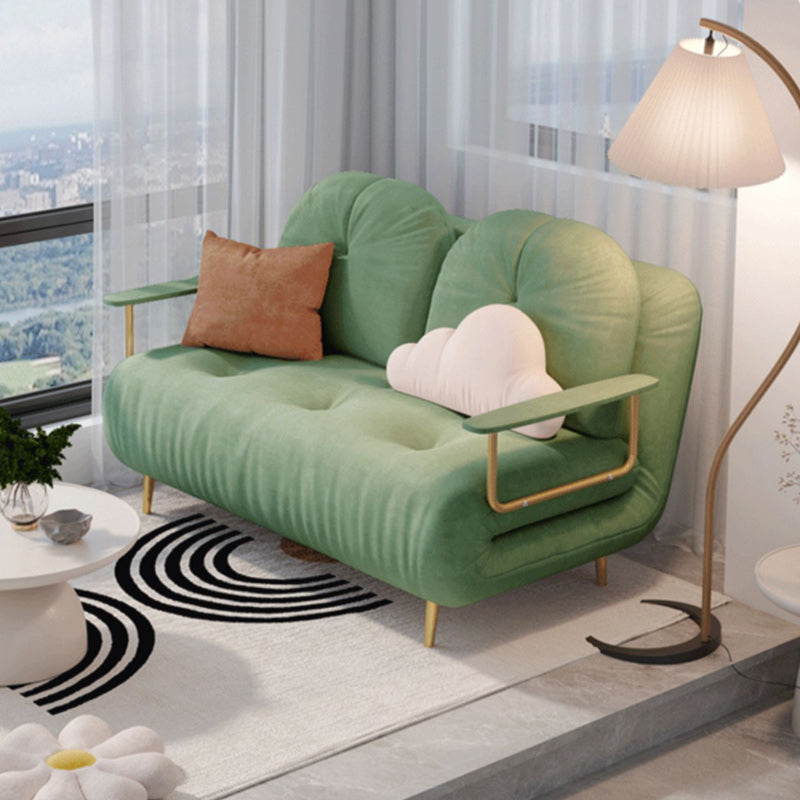 房状のグラムコンバーチブルソファフル/クイーンサイズの布張りのラブシート2羽の枕と