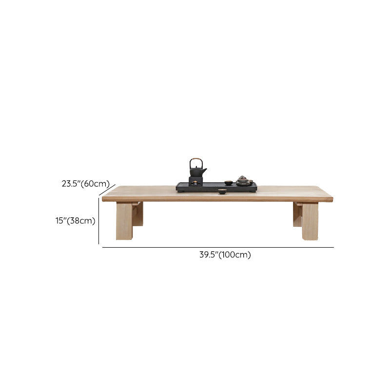 Rectangle Coffee Table Solid Wood Modern Single Coffee Table Clearhalo 'Coffee & Accent Tables' 'Coffee Tables' 'coffee_tables' 'furn' 'furn_coffee_tables' 'Furniture' 'Living Room Furniture' 6704784
