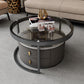 Contemporary Coffee Table Set Round 2-Piece Coffee Cocktail Table Clearhalo 'Coffee & Accent Tables' 'Coffee Tables' 'coffee_tables' 'furn' 'furn_coffee_tables' 'Furniture' 'Living Room Furniture' 6704790