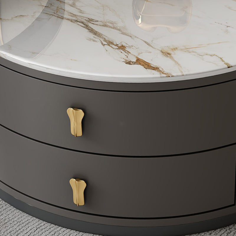 Contemporary Coffee Table Set Round 2-Piece Coffee Cocktail Table Clearhalo 'Coffee & Accent Tables' 'Coffee Tables' 'coffee_tables' 'furn' 'furn_coffee_tables' 'Furniture' 'Living Room Furniture' 6704799