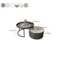 Contemporary Coffee Table Set Round 2-Piece Coffee Cocktail Table Clearhalo 'Coffee & Accent Tables' 'Coffee Tables' 'coffee_tables' 'furn' 'furn_coffee_tables' 'Furniture' 'Living Room Furniture' 6704802