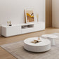 Contemporary Coffee Table White Solid Wood Coffee Cocktail Table Clearhalo 'Coffee & Accent Tables' 'Coffee Tables' 'coffee_tables' 'furn' 'furn_coffee_tables' 'Furniture' 'Living Room Furniture' 6704839