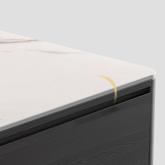 Mesa de café contemporánea de 16 "H Slate 4 patas Cóctel de café individual