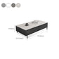 16"H Contemporary Coffee Table Slate 4 Legs Single Coffee Cocktail Table