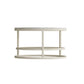 Contemporary Coffee Table White Round Slate Coffee Cocktail Table 24"L x 24"W x 14"H Terrazzo Clearhalo 'Coffee & Accent Tables' 'Coffee Tables' 'coffee_tables' 'furn' 'furn_coffee_tables' 'Furniture' 'Living Room Furniture' 6704928