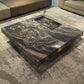 11"H Contemporary Coffee Table Black Slate Coffee Cocktail Table Clearhalo 'Coffee & Accent Tables' 'Coffee Tables' 'coffee_tables' 'furn' 'furn_coffee_tables' 'Furniture' 'Living Room Furniture' 6704943