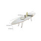 No Distressing Wood Coffee Table Modern Oval Single Coffee Table with 4 Legs